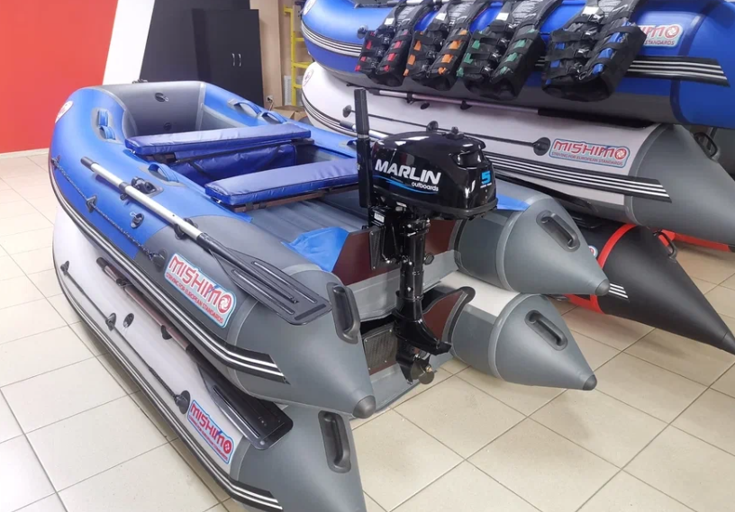 КОМПЛЕКТ ЛОДКА MISHIMO LITE 315 + МОТОР 5л.с в Вологде