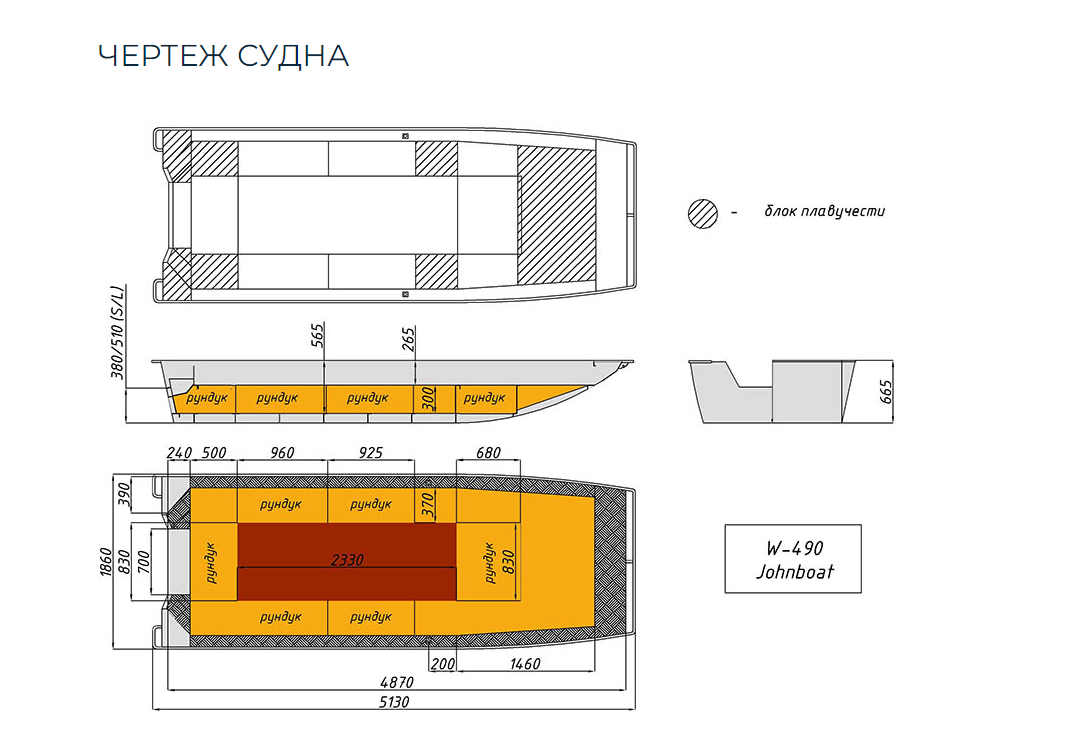 Алюминиевая лодка Wyatboat-490 Jonboat в Вологде