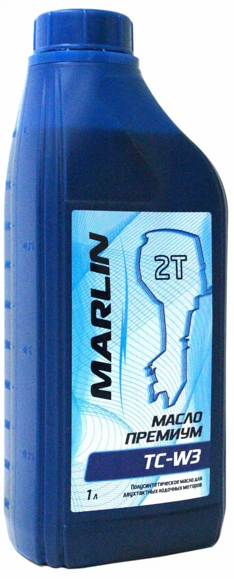 МАСЛО ПОЛУСИНТЕТИЧЕСКОЕ MARLIN ПРЕМИУМ 2Т, TC-W3, 1 ЛИТР в Вологде