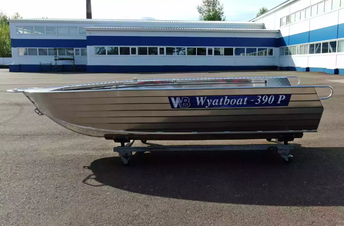 Алюминиевая лодка Wyatboat-390РМ увеличенный борт в Вологде