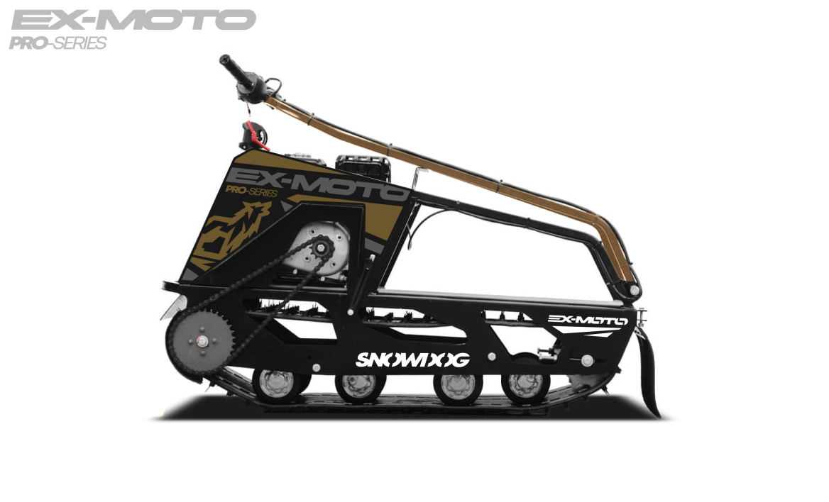 Мотобуксировщик EX-MOTO SNOWDOG S380 8л.с. в Вологде