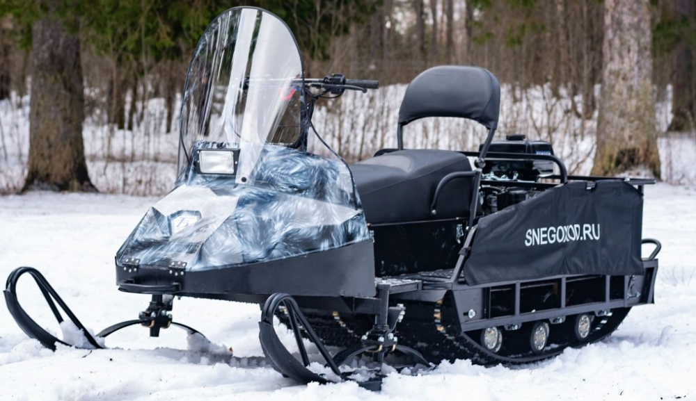 Миниснегоход Бурлак Егерь Экспедитор 15 л.с. , реверс, тормоз, капот белый в Вологде