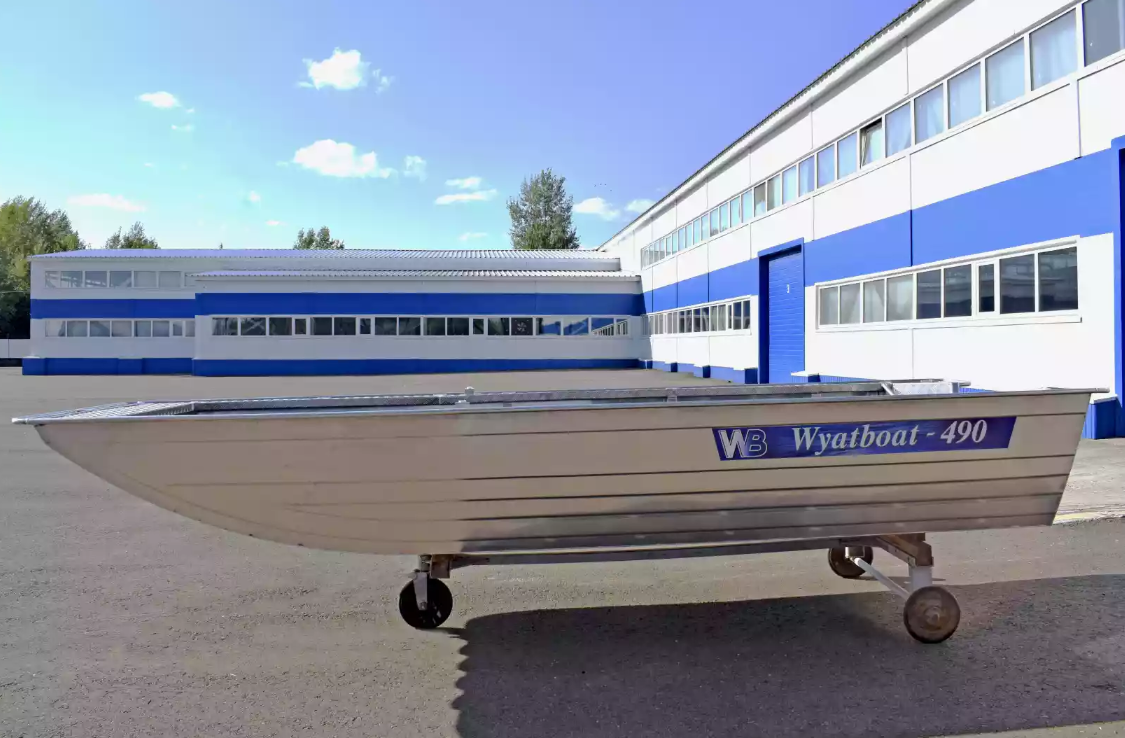 Алюминиевая лодка Wyatboat-490 Jonboat в Вологде