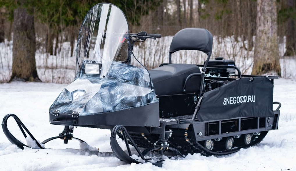 Миниснегоход Бурлак Егерь Экспедитор 15 л.с. , реверс, тормоз, капот белый в Вологде