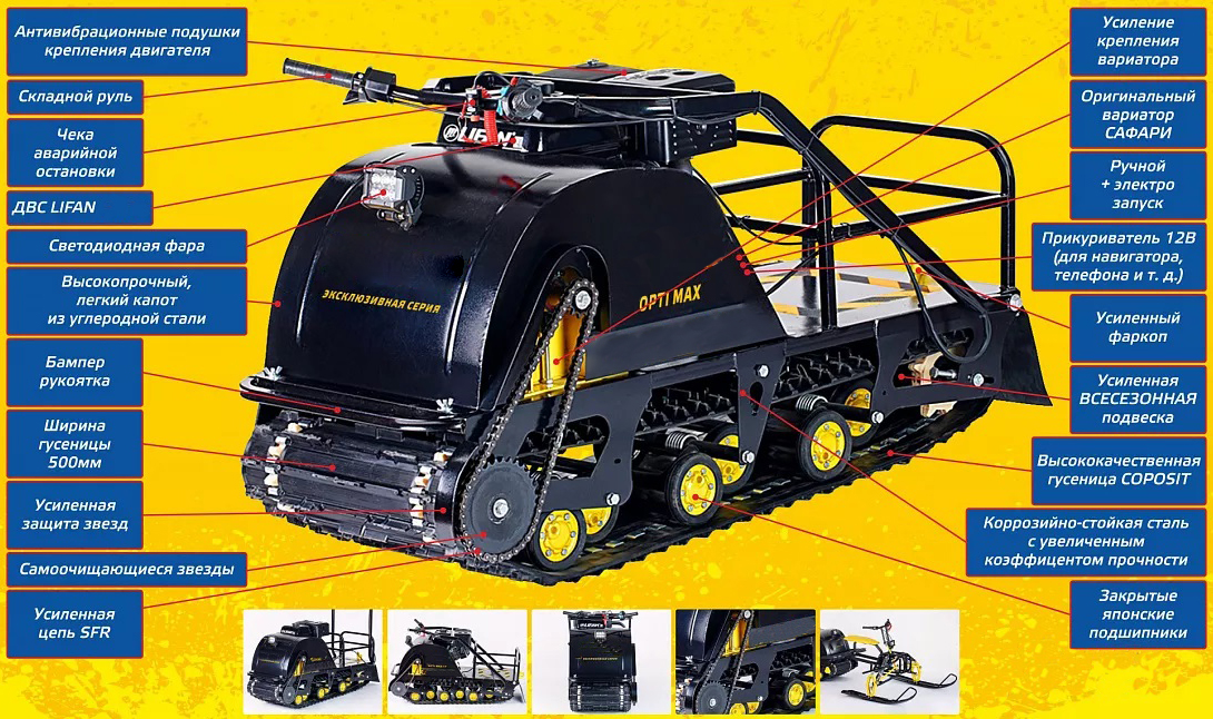 Мотобуксировщик OPTI MAX 22 в Вологде