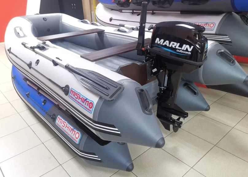 КОМПЛЕКТ ЛОДКА MISHIMO LITE 335 + МОТОР 9,8 Л.С. в Вологде