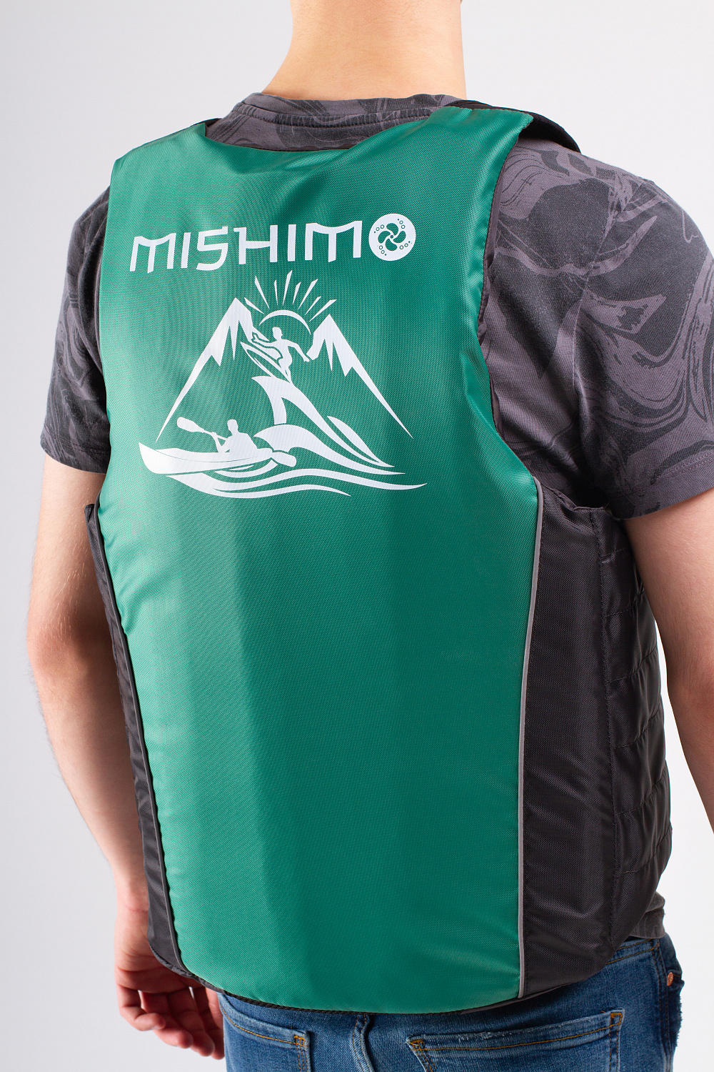 Жилет спасательный MISHIMO PRO Премиум качества Черно-зеленый в Вологде