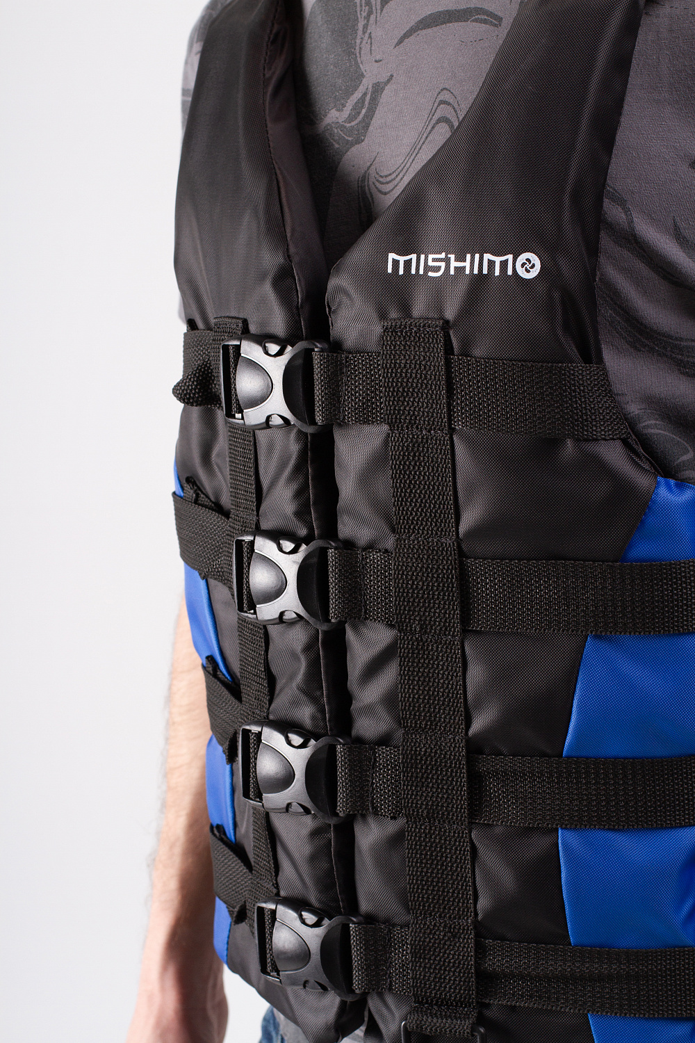 Жилет спасательный MISHIMO PRO Премиум качества Черно-синий в Вологде