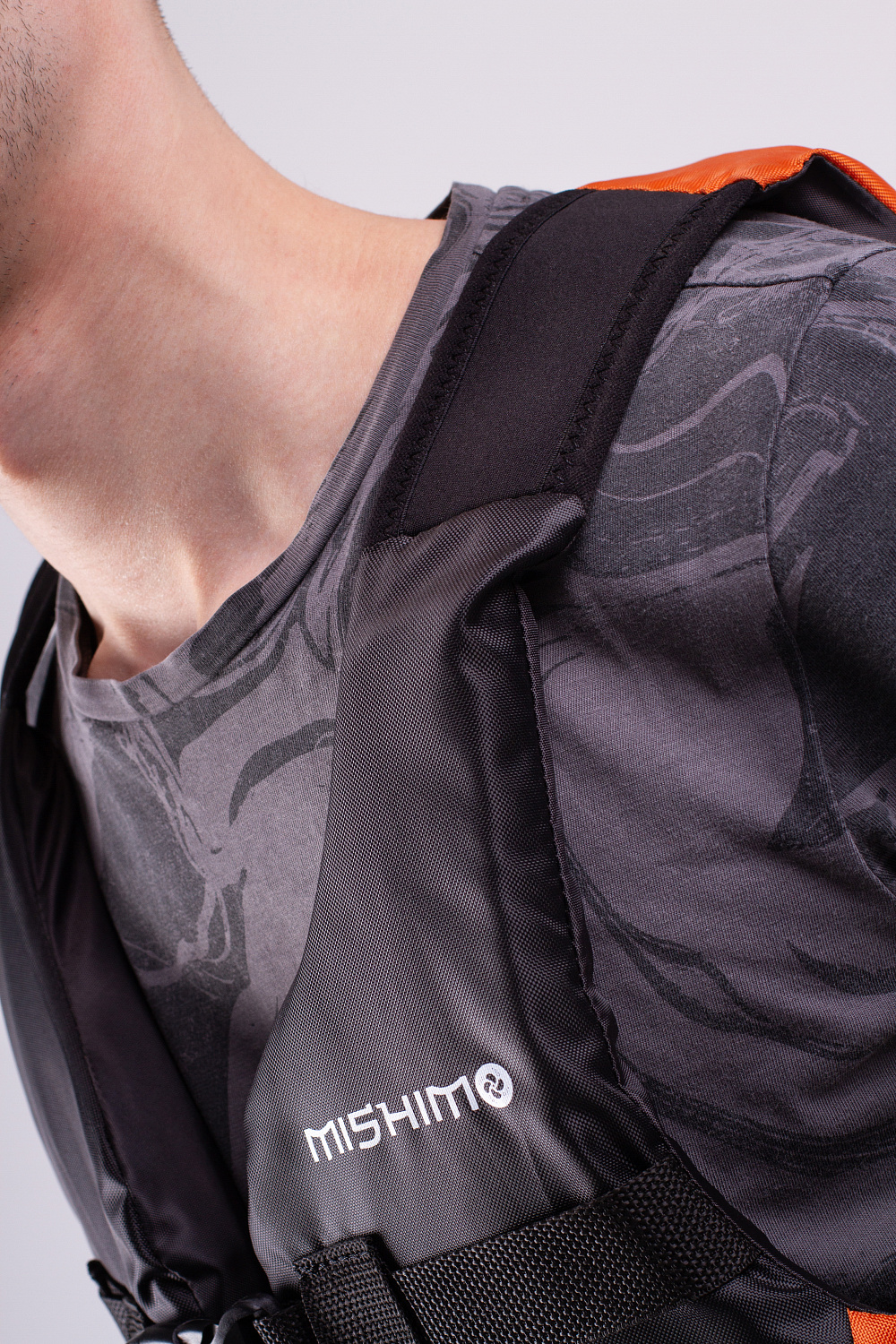 Жилет спасательный MISHIMO PRO Премиум качества Черно-оранжевый в Вологде