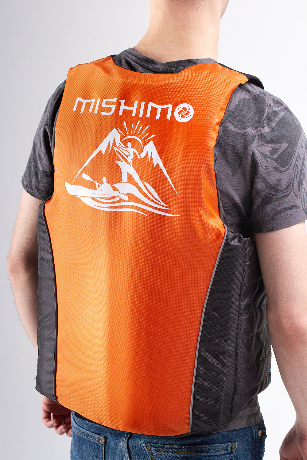 Жилет спасательный MISHIMO PRO Премиум качества Черно-оранжевый в Вологде